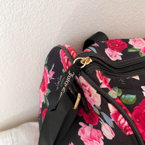 Juicy Couture Pink Floral Duffel Bag Luggage - Picture 4 of 7